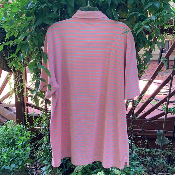 Peter Millar Seaside Wash Soft Pink & Blue Polo Shirt, L - Picture 11 of 11